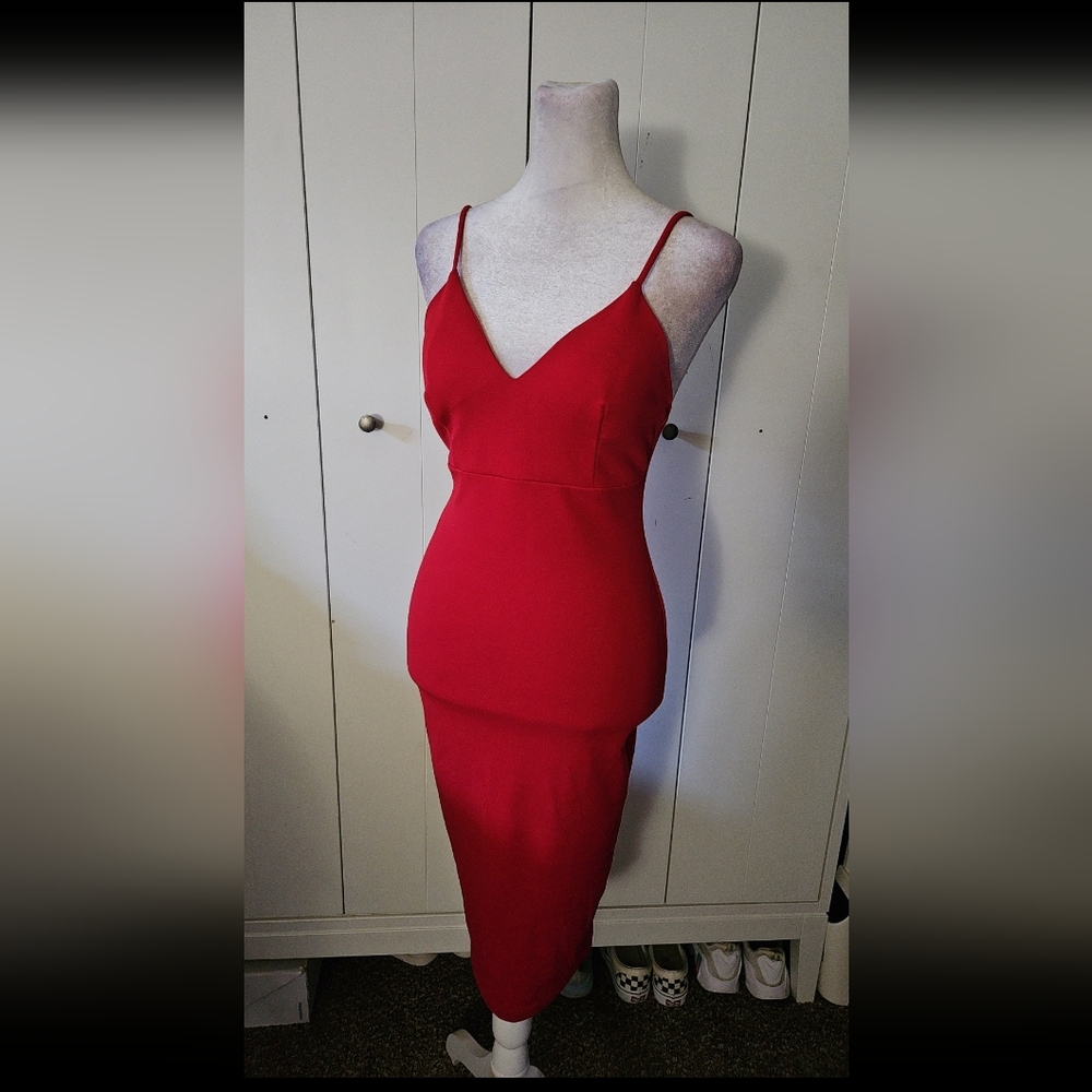 Elegant Red Women's Dress